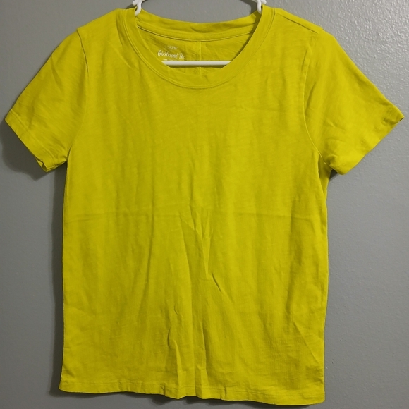 J.CREW Bright Yellow T-Shirt - Picture 1 of 10